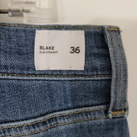NWT Hudson Blake Slim Straight Jean in Baltasar wash Size 36 Waist - Picture 7 of 15
